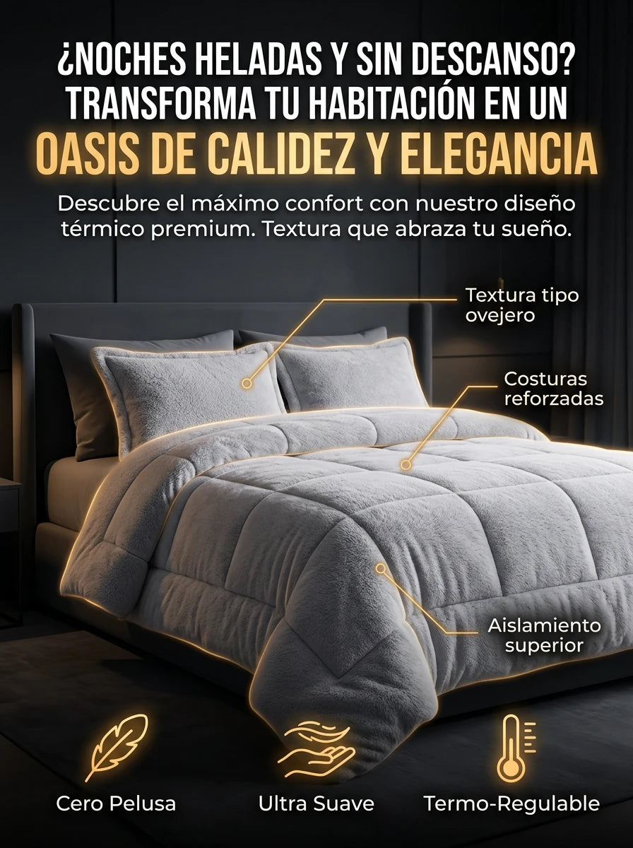 Cubrelecho Térmico Piel de Conejo