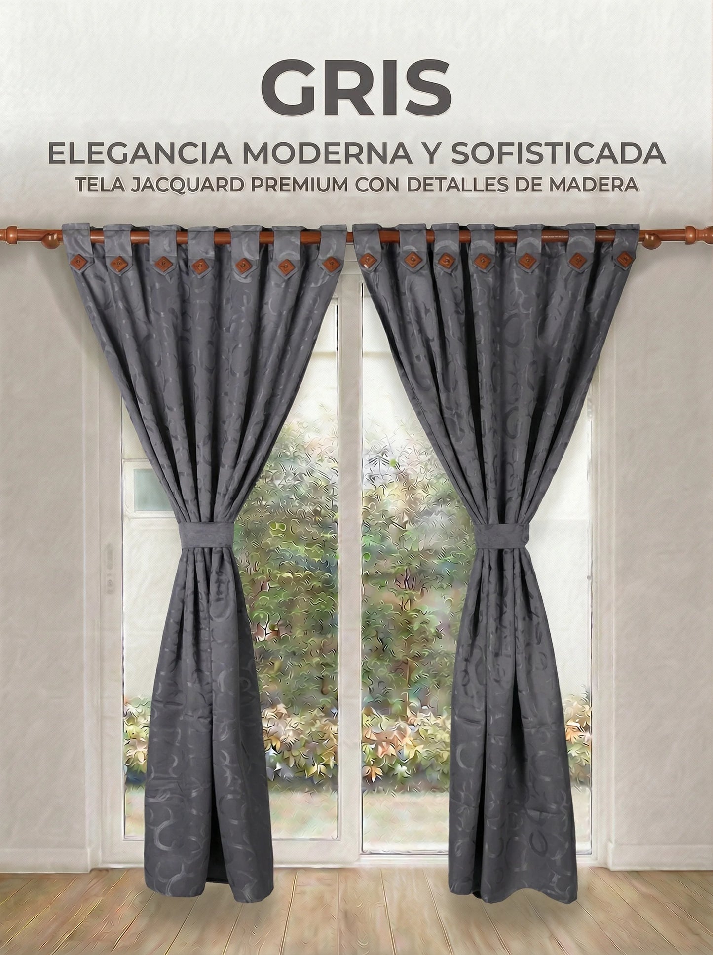 Cortina Jacquard de lujo
