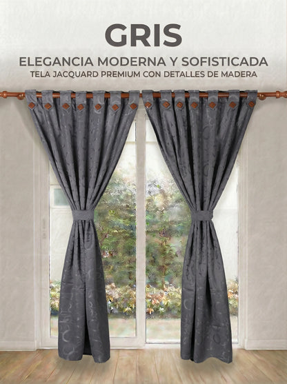 Cortina Jacquard de lujo