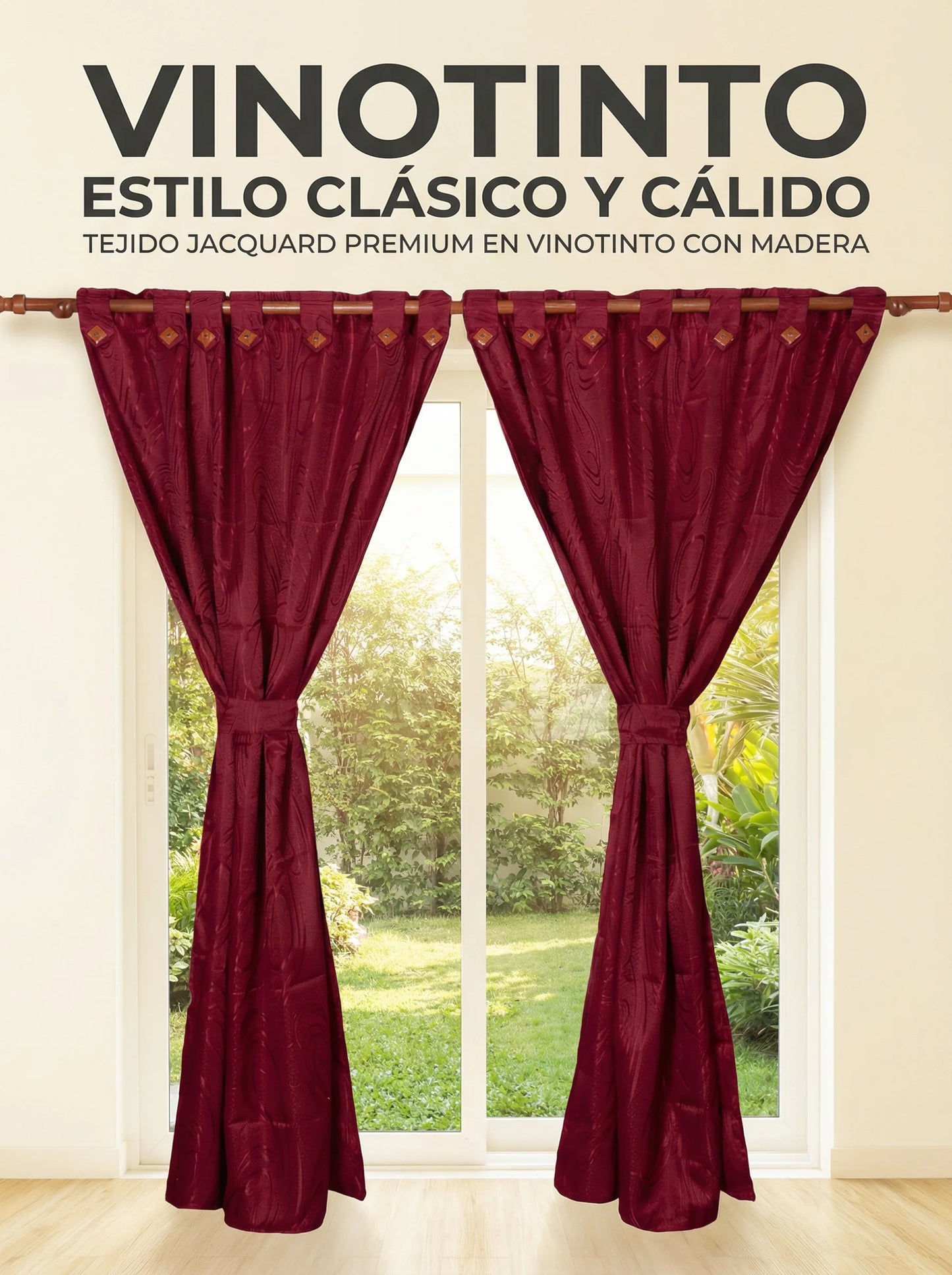 Cortina Jacquard de lujo