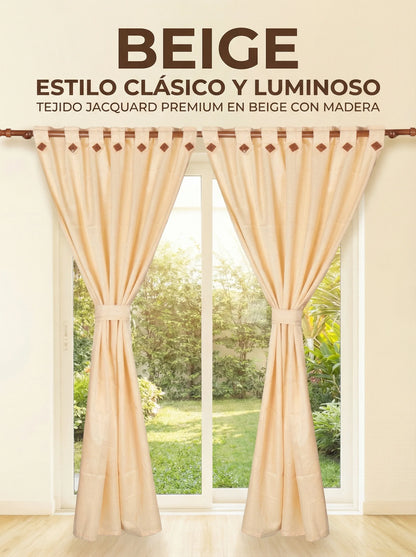 Cortina Jacquard de lujo