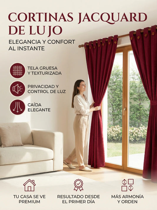 Cortina Jacquard de lujo