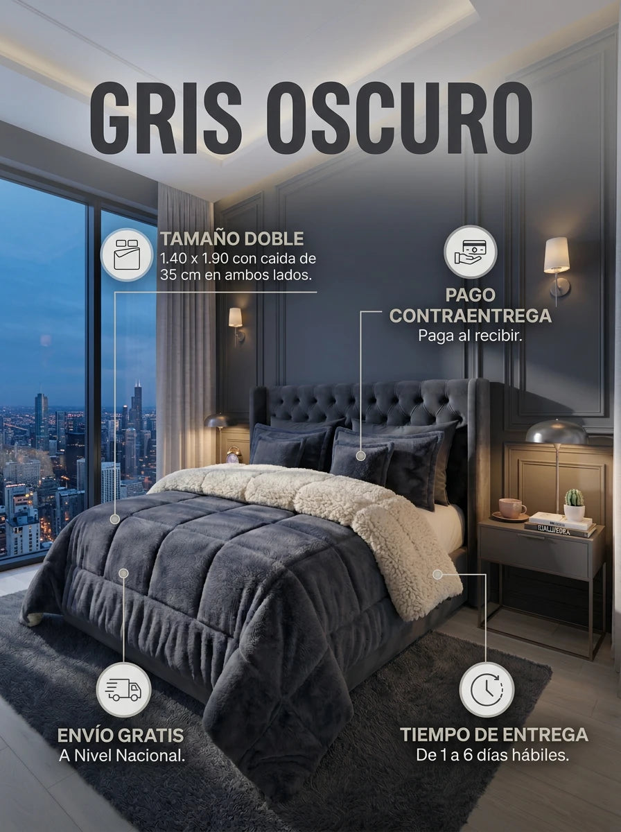 Cubrelecho Térmico Piel de Conejo