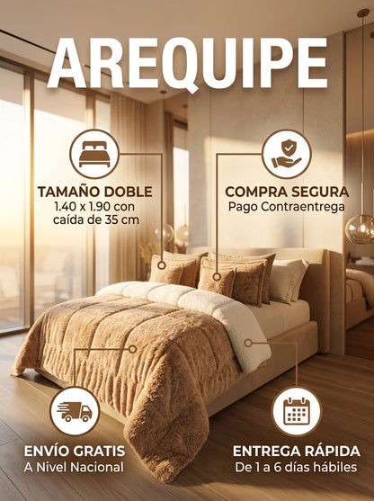 Cubrelecho Térmico Piel de Conejo